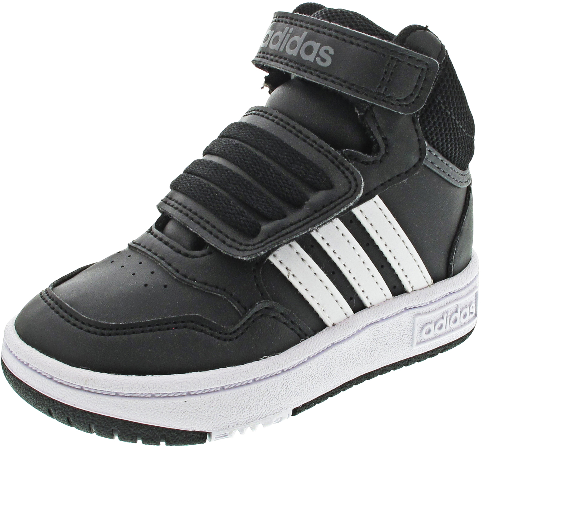 adidas Hoops Mid 3.0 AC I Lauflernschuh Klett schwarz