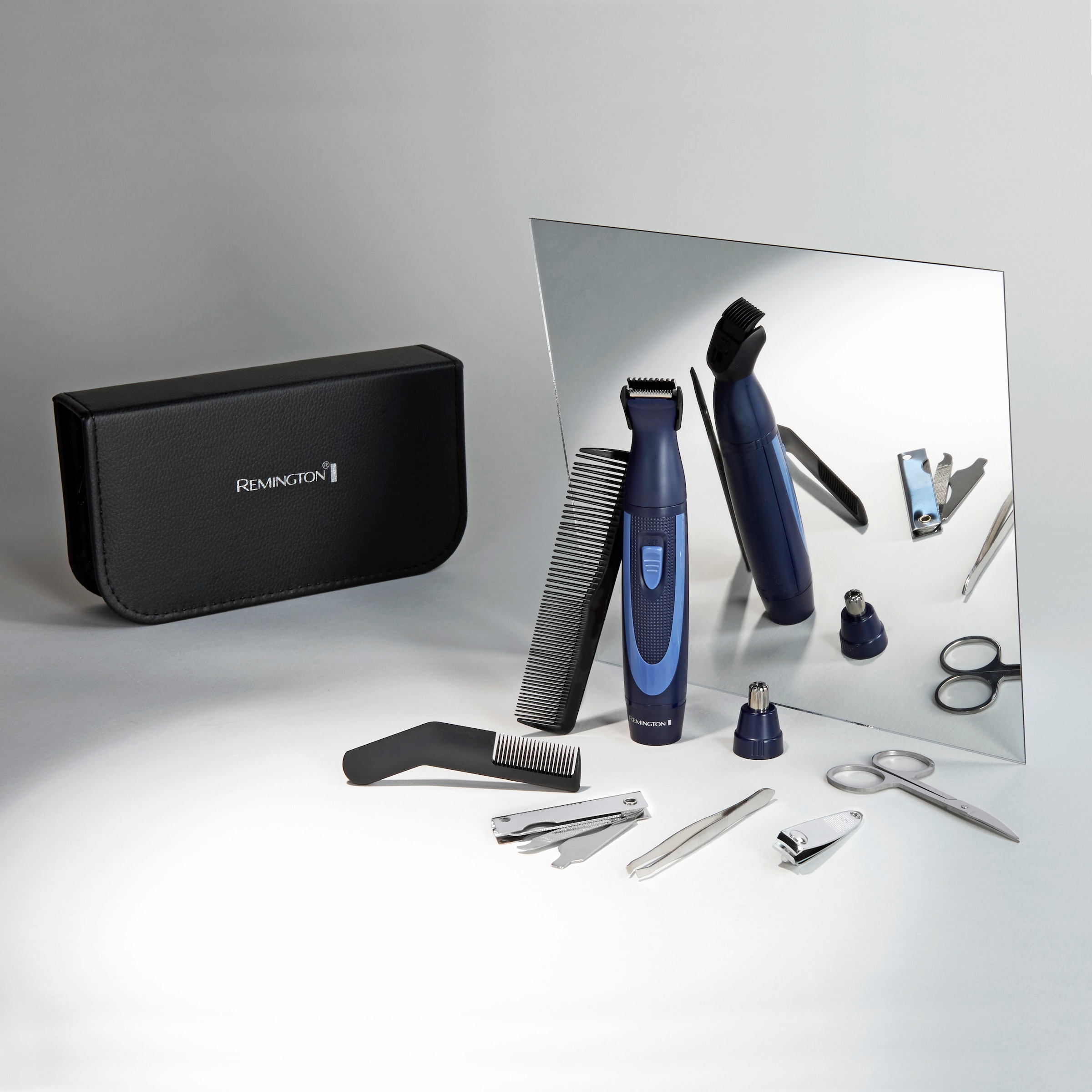 Remington Multifunktionstrimmer »NE3890« 2 Aufsätze 13-teiliges Travel Kit