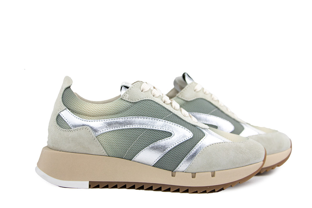 Piedi Nudi Sneaker Vava 01.15 Ecru Silver