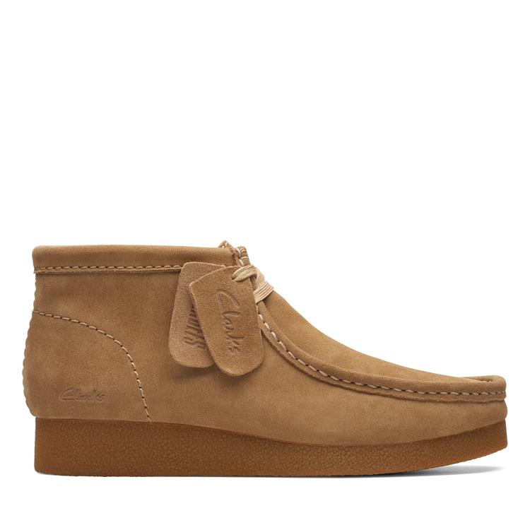 Clarks WALLABEEEVOBT dark sand suede