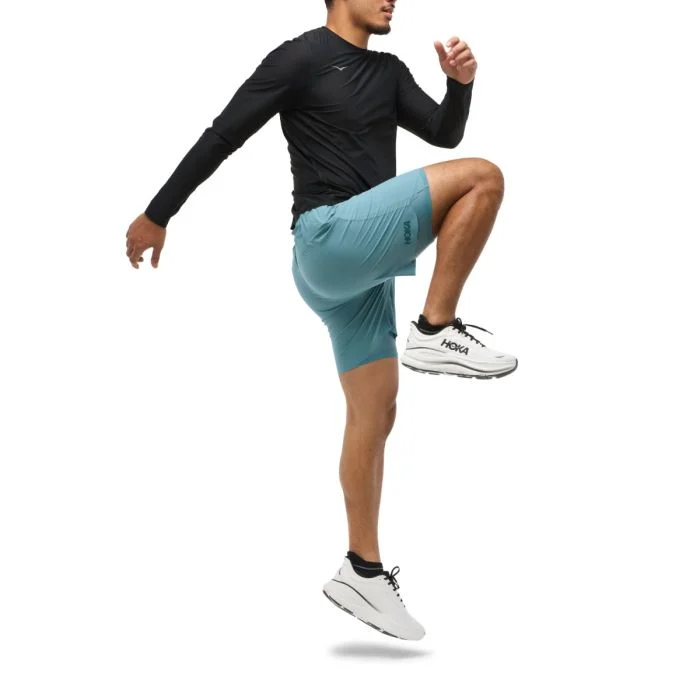 Hoka Herre Shorts Glide 2in1 7 Inch Shorts Blå