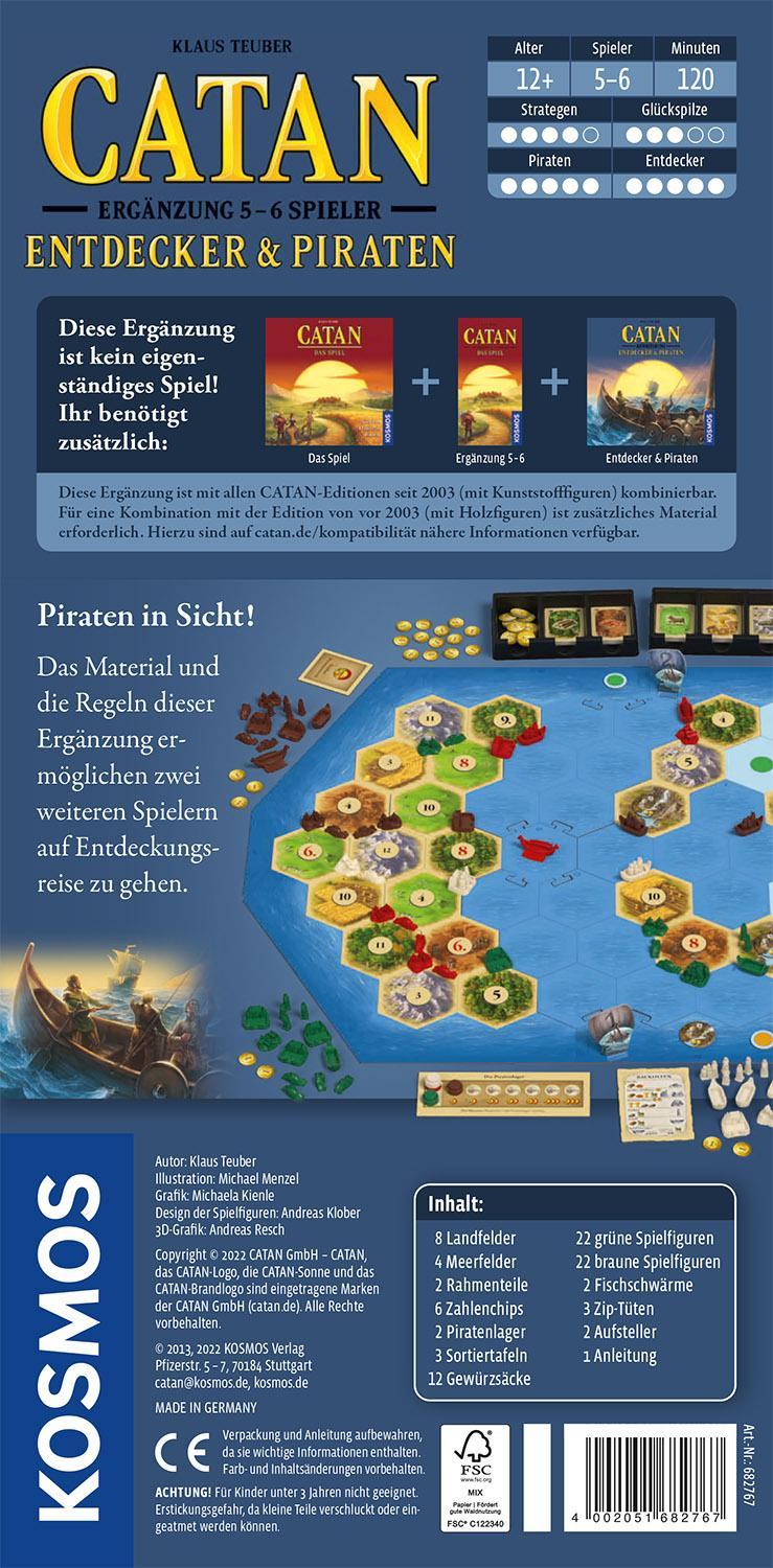 CATAN - Ergänzung 5-6 Spieler - Entdecker & Piraten