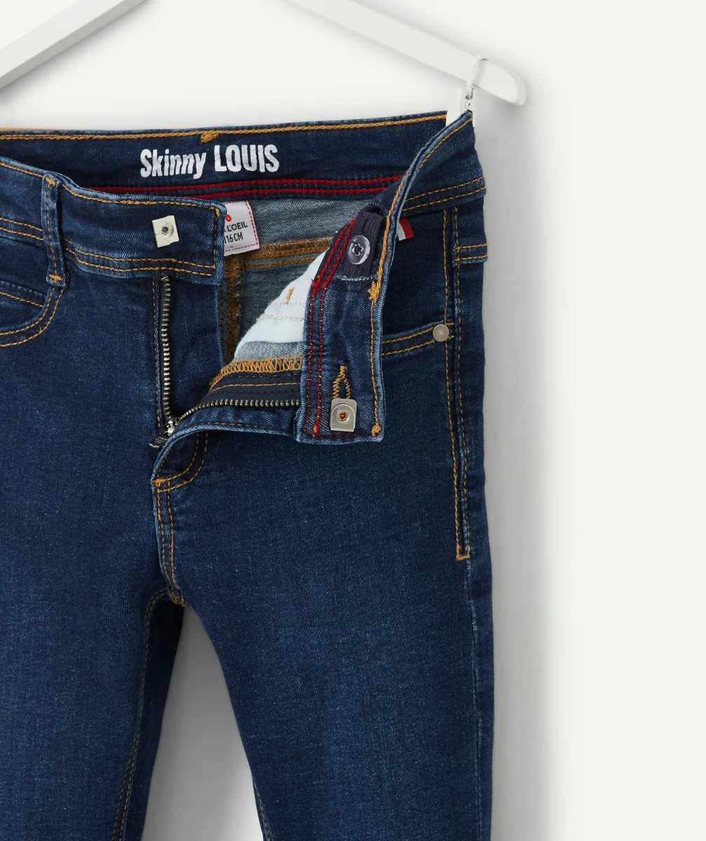 LOUIS LE PANTALON SKINNY GARÇON EN DENIM BLEU LOW IMPACT