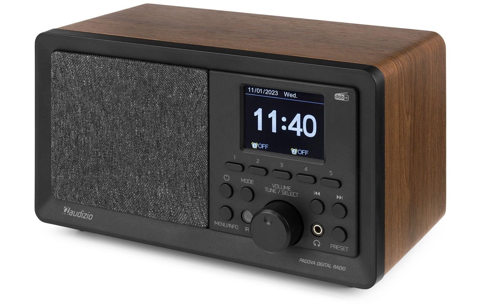 DAB+ Radio Padova Braun/SchwarzDigitalradio mit Farb-LCD-Display