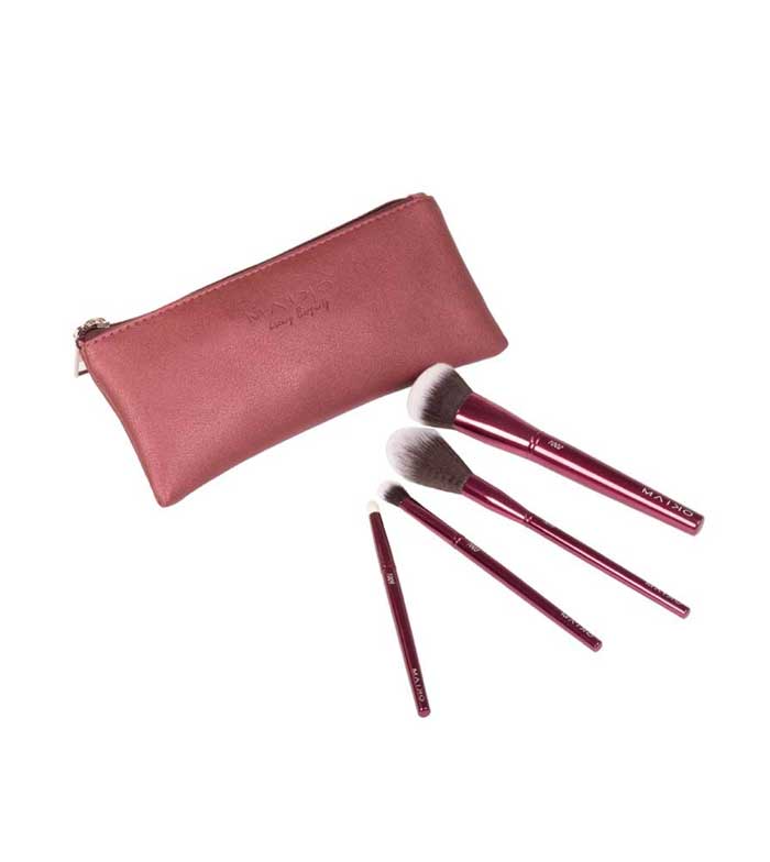 Maiko - Conjunto de 4 pincéis Luxury Burgundy