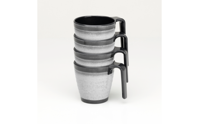 Flamefield Stacking Mug Becher 4er Set 350 ml