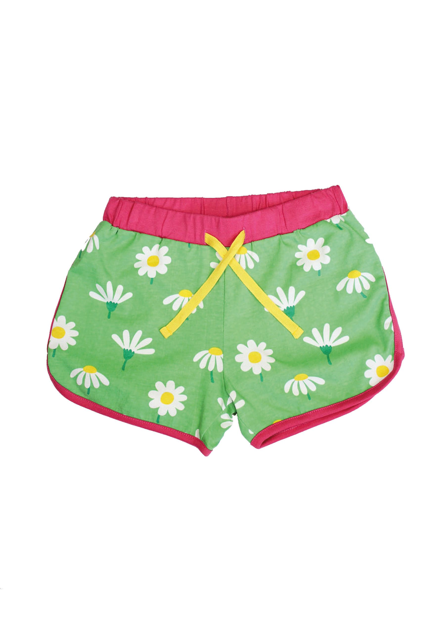 Toby Tiger Laufshorts mit Gänseblümchen-Print