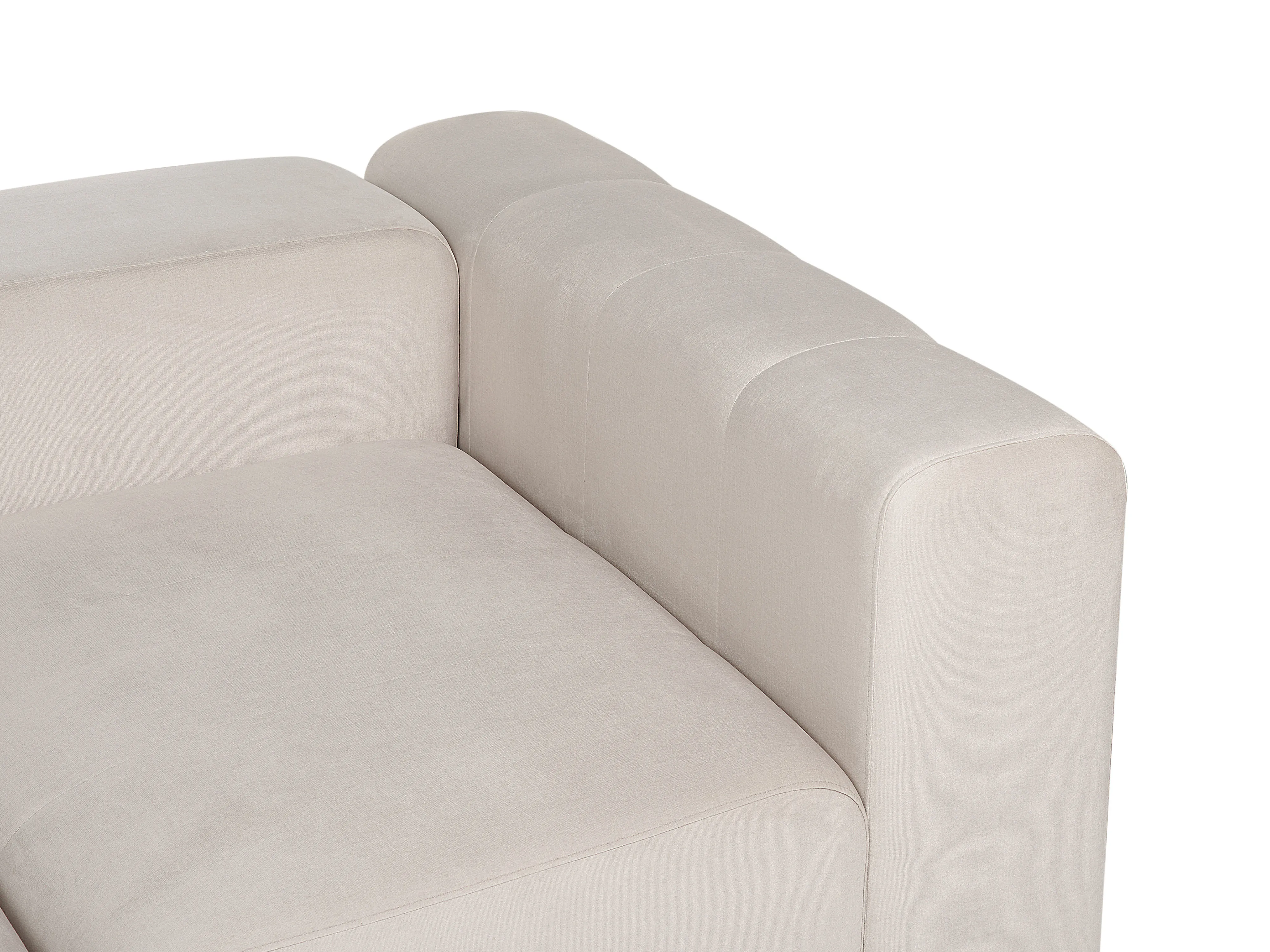Modulaire bank 3-zits FALSTERBO Fluweel Beige