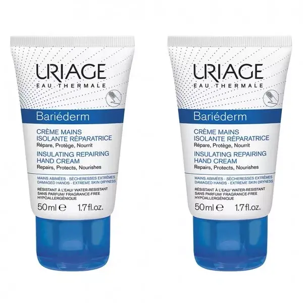 Uriage Bariéderm Creme de Mãos Reparador Isolante 2 x 50ml