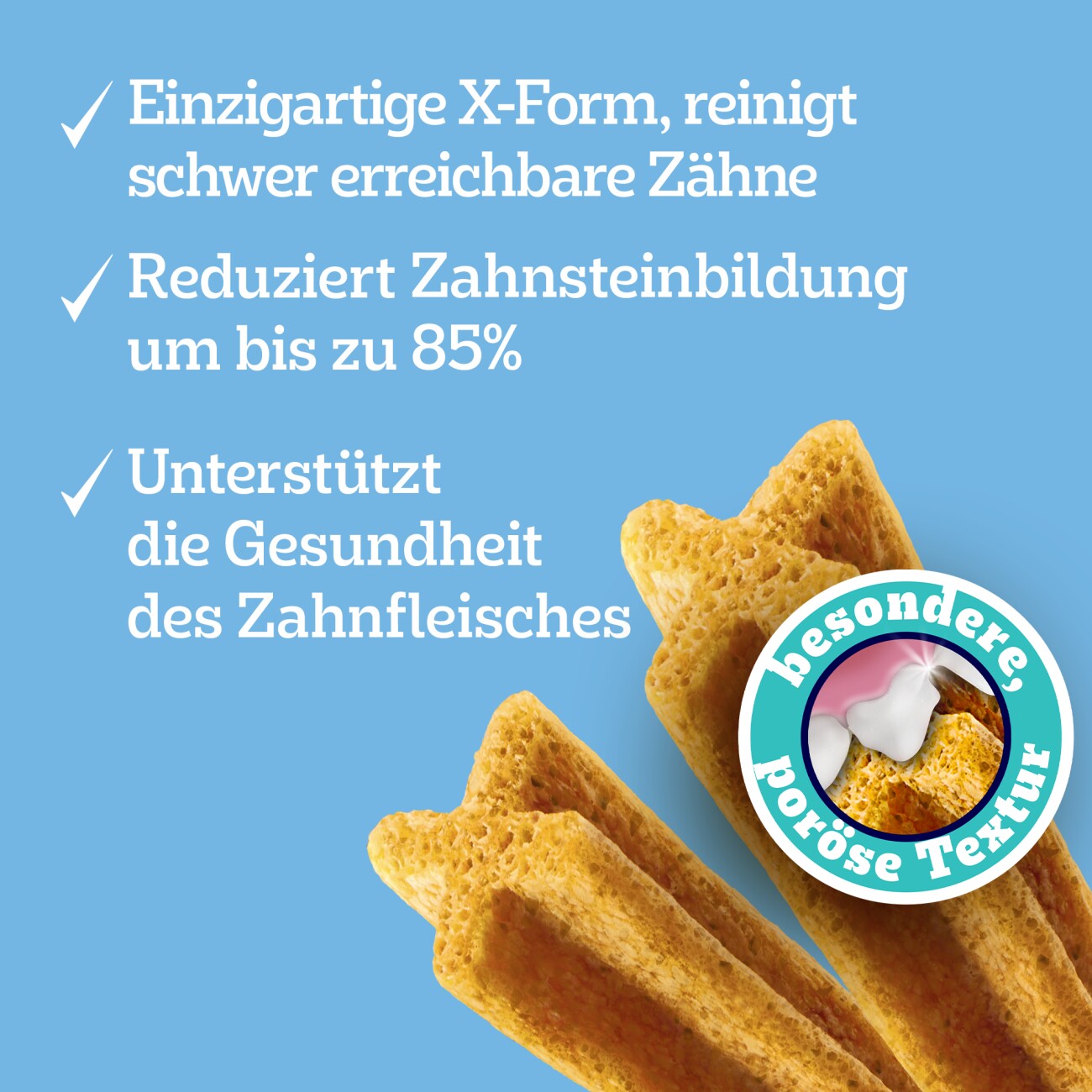 Pedigree Zahnpflege Dentastix Light Multipack für große Hunde 21 Stückx1