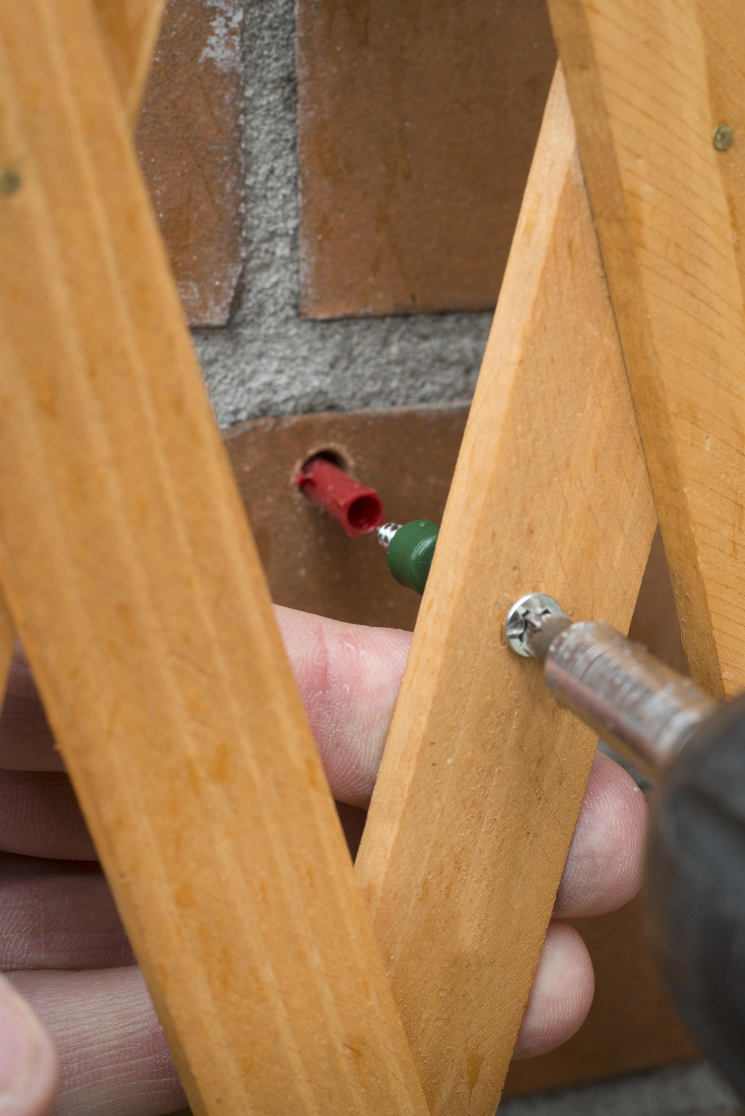 Nature bevestigingsset voor houten en kunststofklimrekken 8 stuks