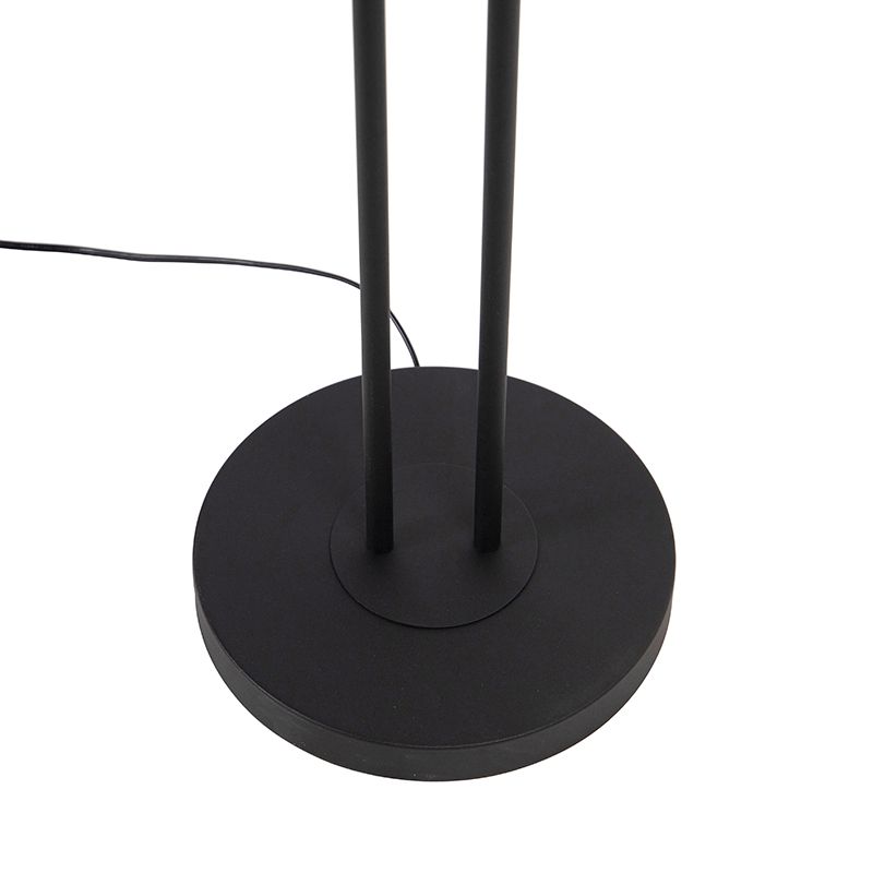 Moderne vloerlamp zwart incl. LED met leesarm - Ibiza