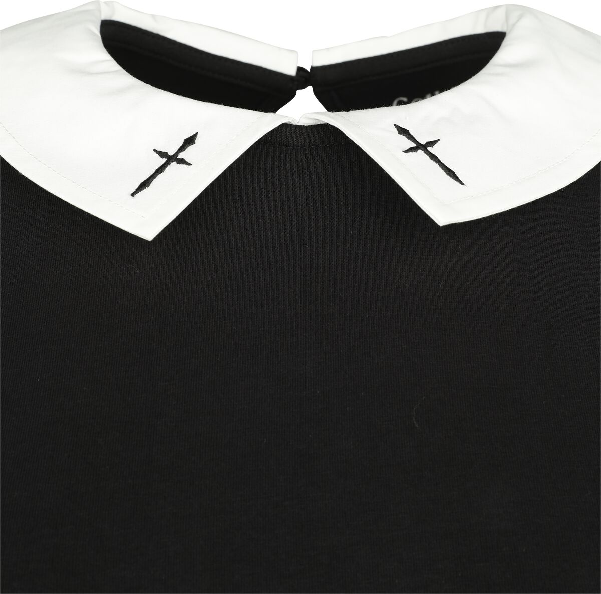 Robe Broderie Croix | Gothicana by EMP Robe courte