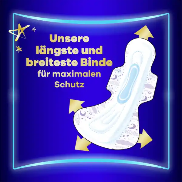 Ultra Damenbinden Secure Night Extra Lang mit Flügeln BigPack