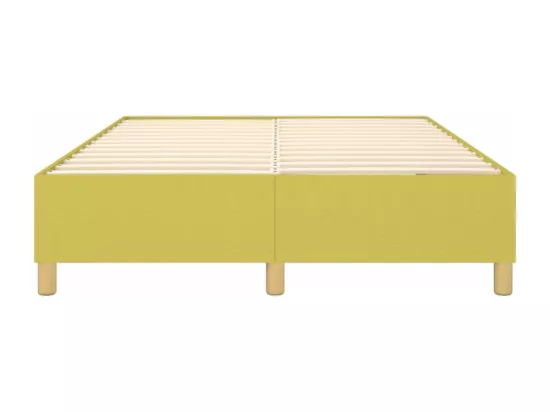 Sommier tapissier Vert 140x190 cm Tissu