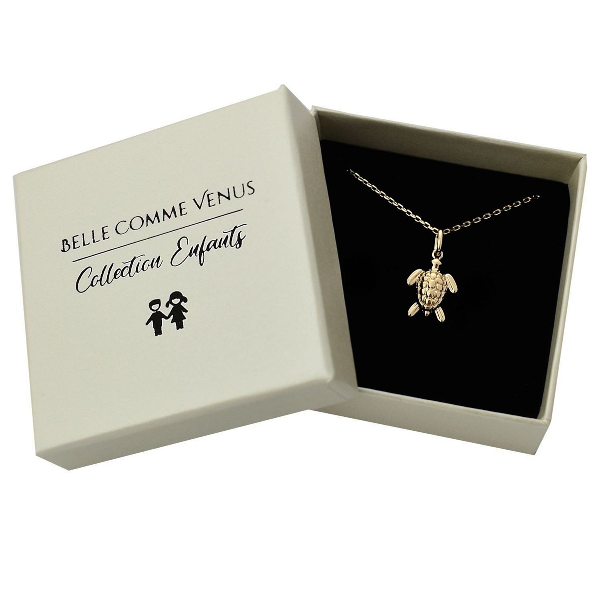 Collier tortue Plaqué OR 750 3 microns