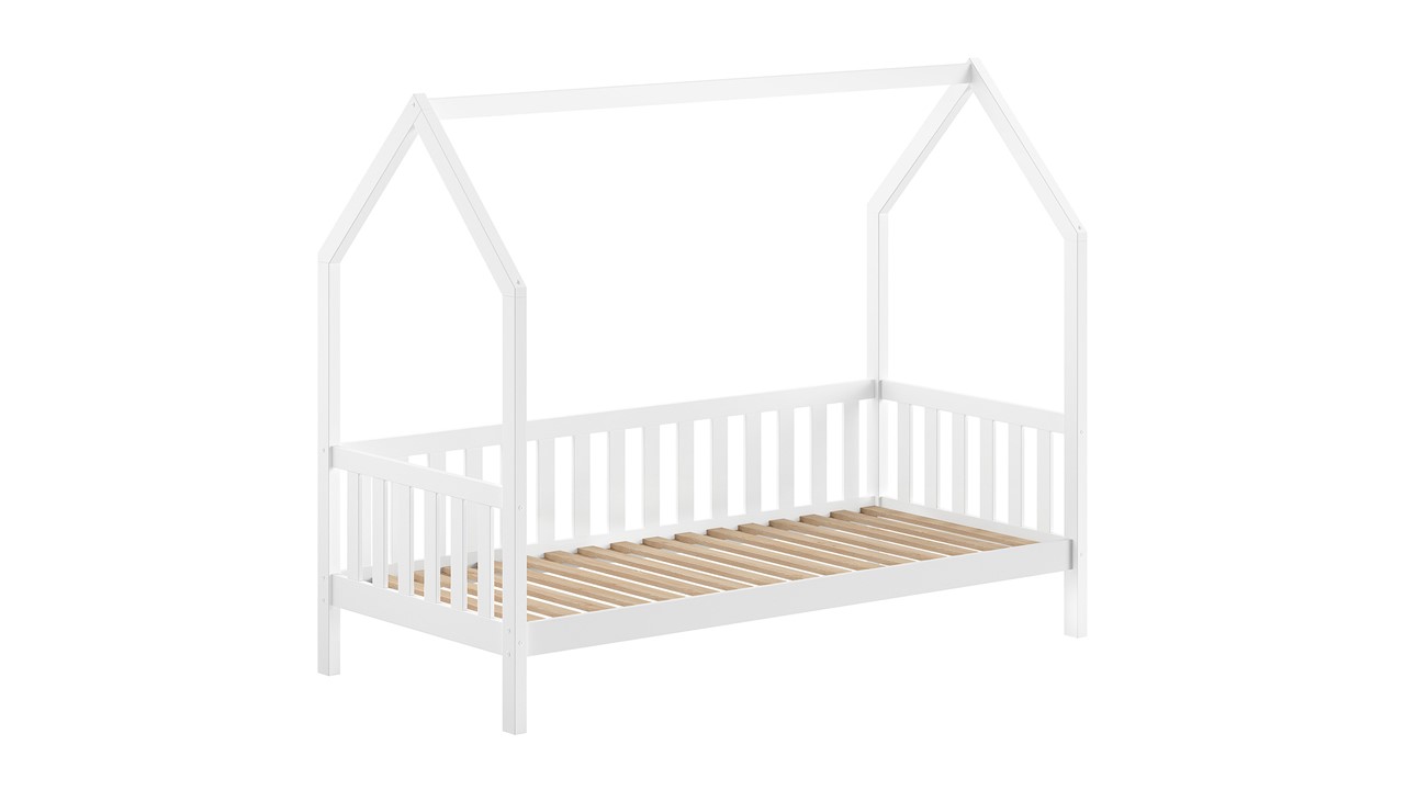 Bed Cabane met hekje wit