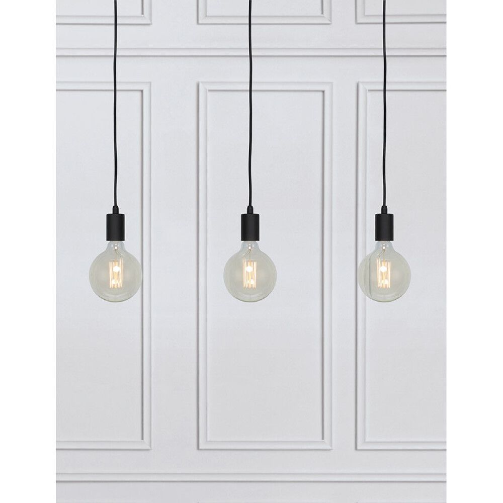 TAKLAMPE MARKSLÖJD SKY PENDANT 3 SVART