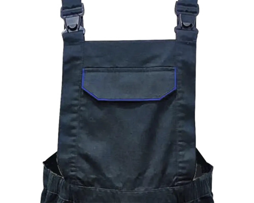 Tuinbroek zwart/blauw maat M
