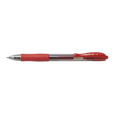Pilot G-2 - Pack de 12 rollers - 0,7 mm - rouge