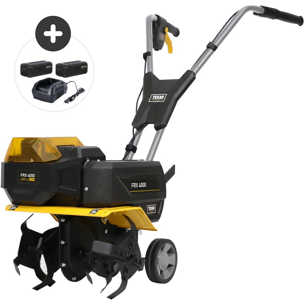 Motobineuse à batterie 40 volts largeur travail 40cm texas frx4000