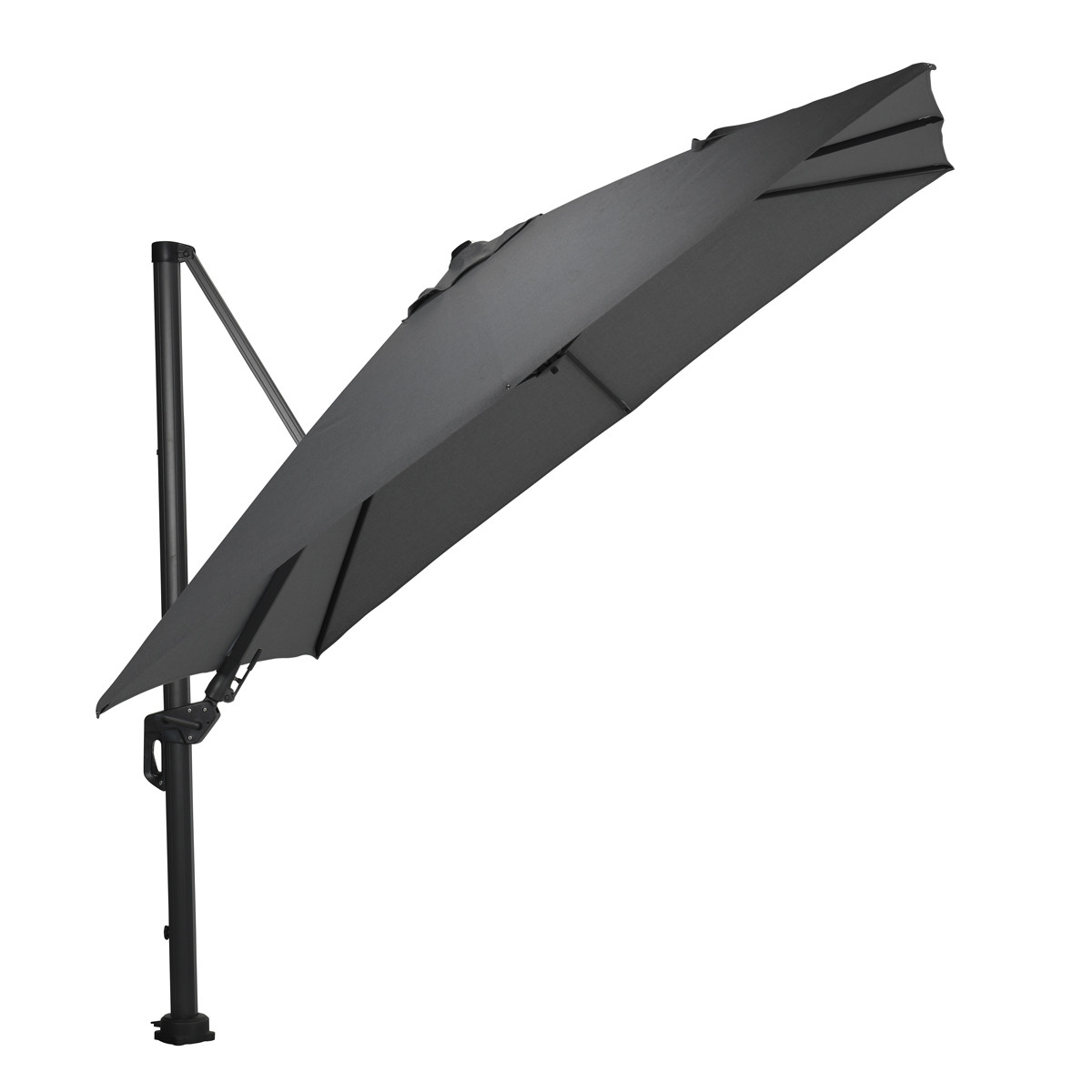 Garden Impressions Hawaii Deluxe vierkante zweefparasol - Grey