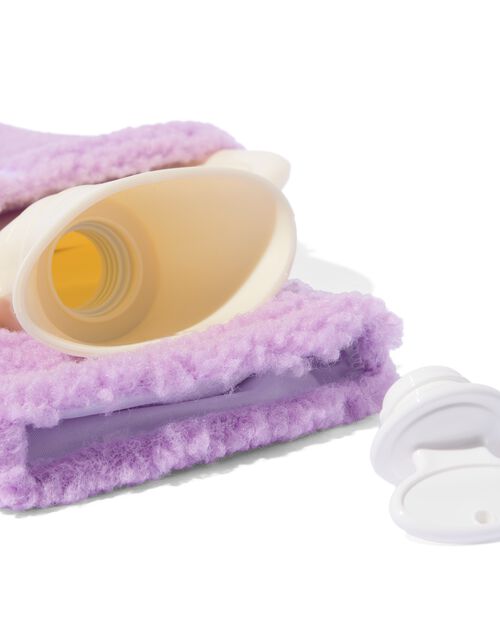 bouillotte teddy lilas