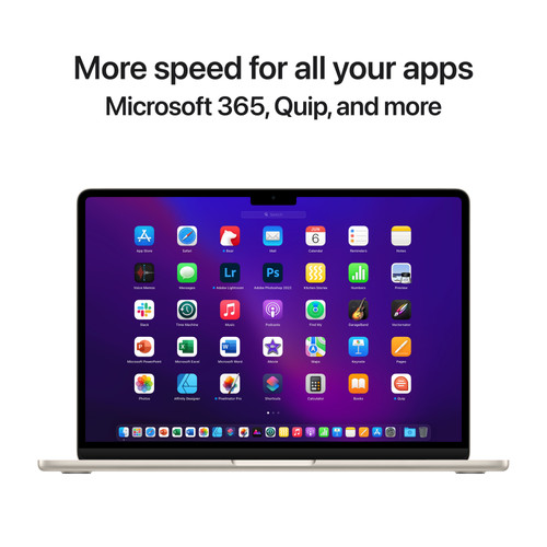 Apple MacBook Air (2022) Apple M2 (8 core CPU/8 core GPU) 16GB/256GB Sterrenlicht AZERTY