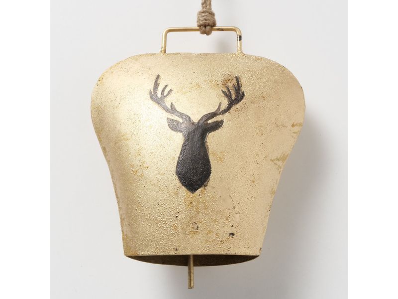 Boltze Aufsteller Kuhglocke Vilbert Metall, 18 x 20 cm Wohndekoration