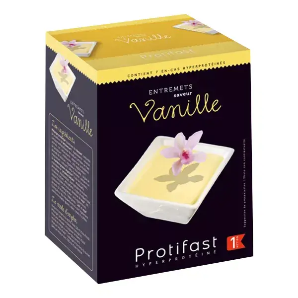 Protifast Sobremesa de Baunilha com Alto Teor de Proteína - 7 Sachês
