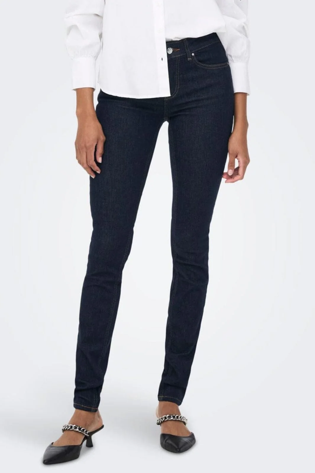 Only Onlblush Mid Sk Stayblue