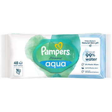 Pampers Harmonie Aqua Babydoekjes x 48