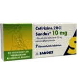Sandoz Cetirizine DICHL 10mg (7 tabletten)