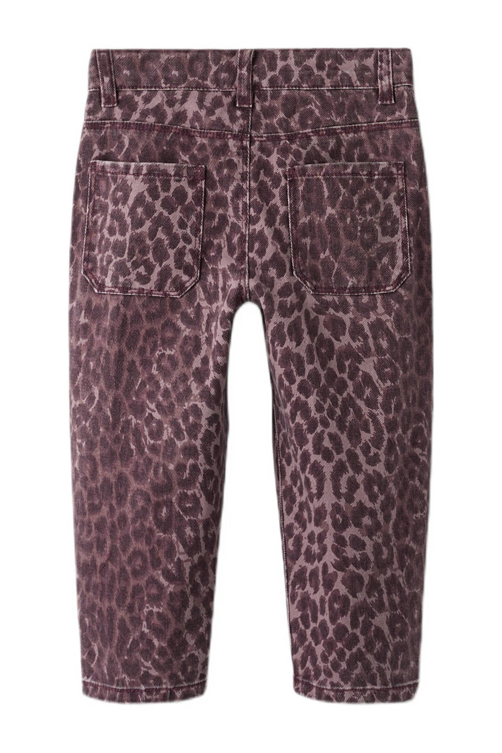 NAME IT MINI mom casual broek donkerrood