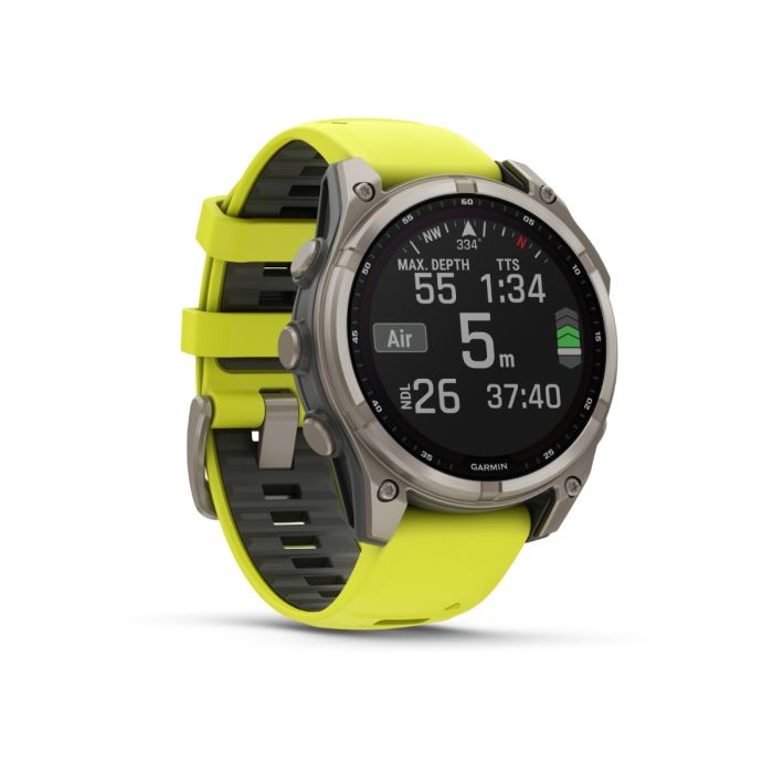 Garmin Unisex Ure fēnix® 8 - 47 mm Solar Sapphire Gul
