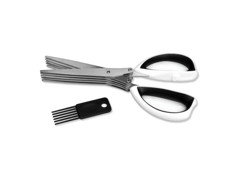 BergHOFF Haushaltsschere Kräuter Studio Line Schwarz/Weiss/ Kräuterschere mit Bürste