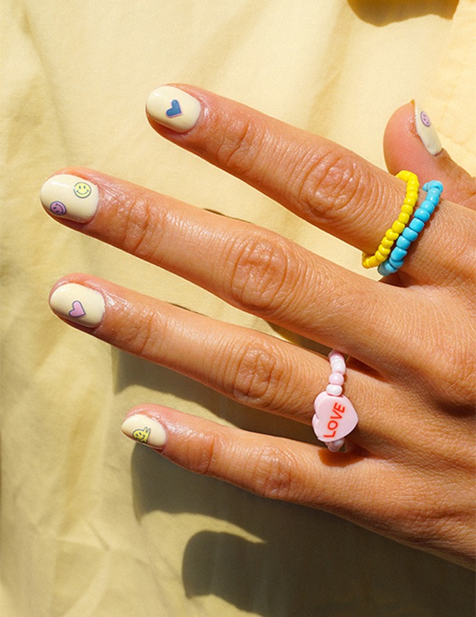 Le Mini Macaron Mini Nail Stickers Jolie Emoji