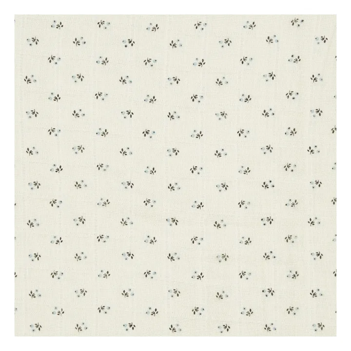 Poudre Organic Grand lange Sésame en double gaze de coton | Bleu