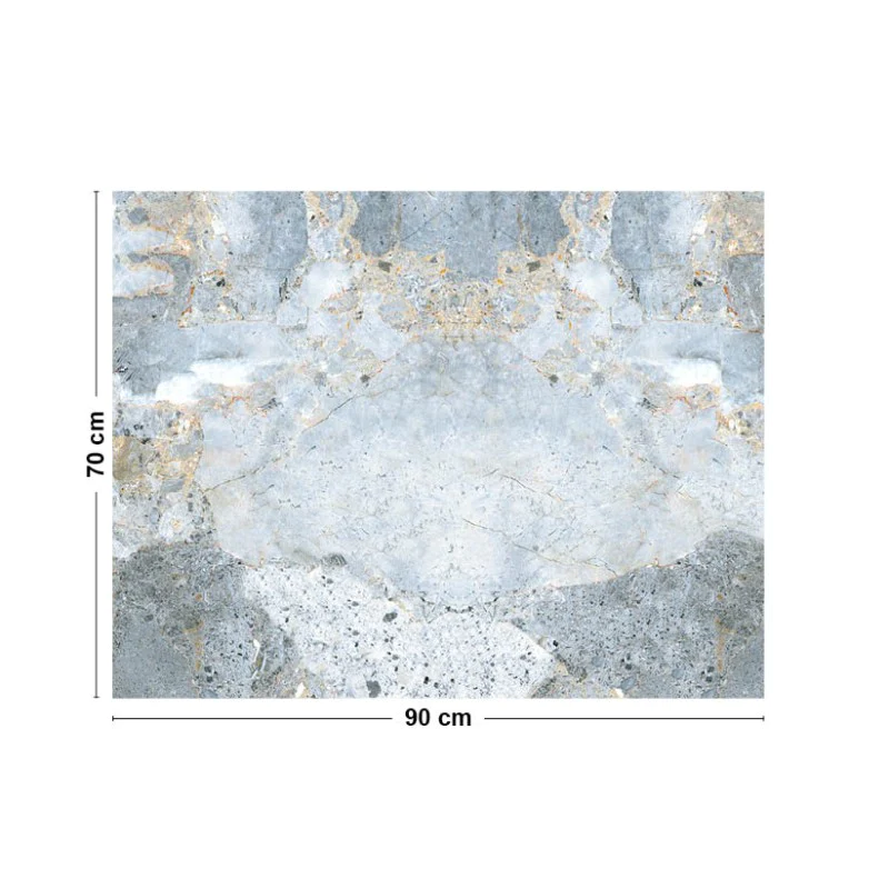 Crédence cuisine Fond de hotte ALU : L 90cm x H 70cm - MINÉRAL 99deco