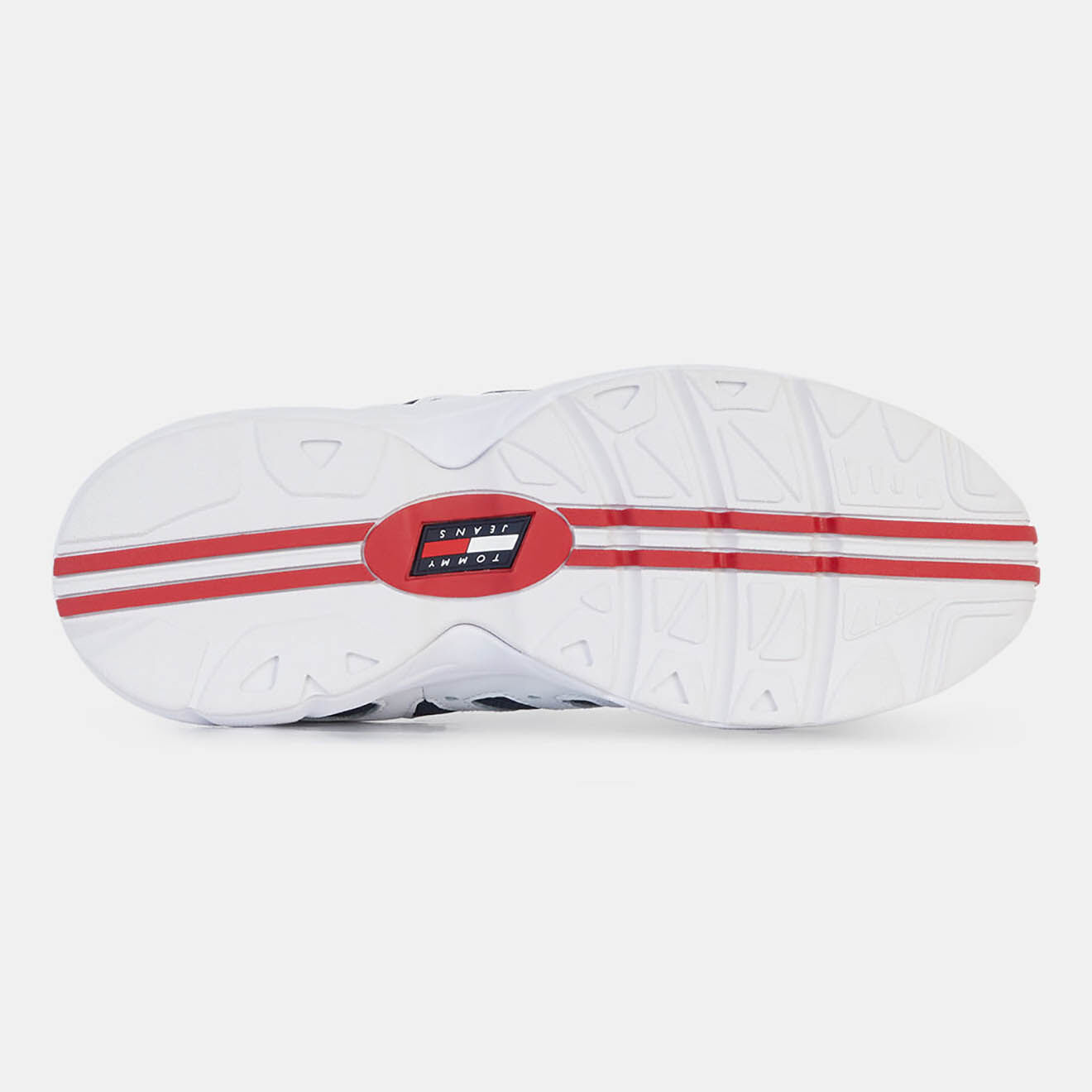 Tommy Hilfiger Baskets en Cuir & Mesh Heritage Retro blanc/bleu marine