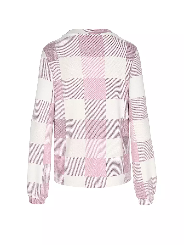 TOM TAILOR Langarmshirt COSY CHECK beere