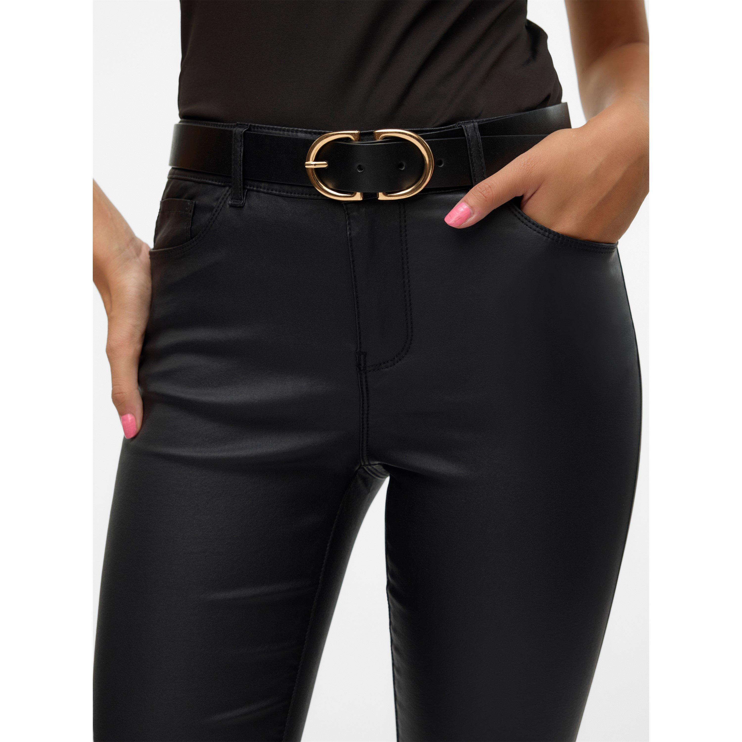 Vero Moda Mid Waist Coated Jeans