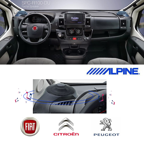 Système de haut-parleur radial ALPINE SPC-R100-DU pour X250 X290