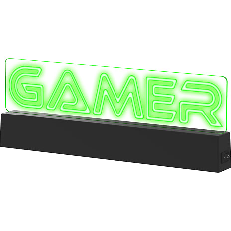Gamer neonskilt - grøn