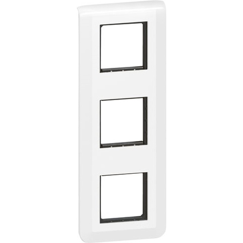 Plaque avec support pour 3 x 2 modules - Mosaic - montage vertical - entrax