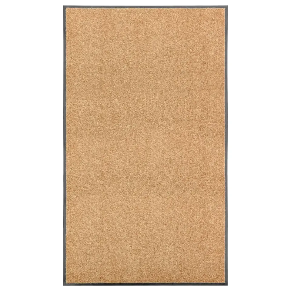 vidaXL - Mat - Crème - Stof - 90 x 150 cm