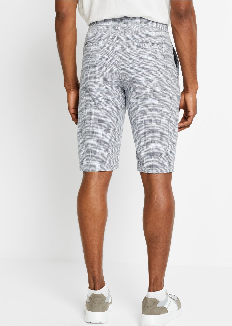 Bermuda chino en lin majoritaire Regular Fit