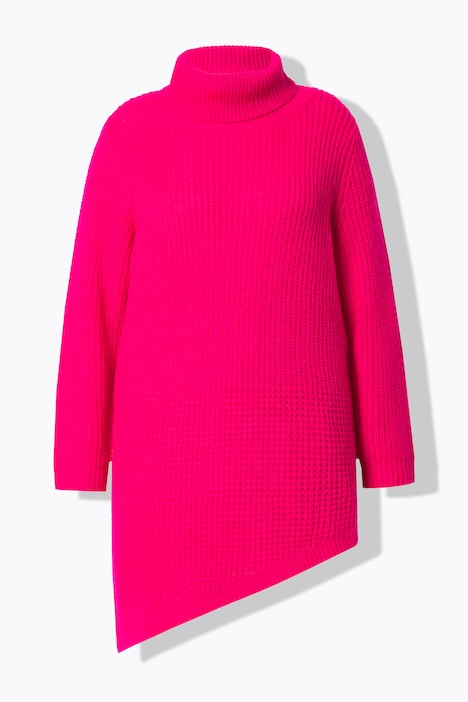Pullover, Straight Fit, Strukturstrick, Zipfelsaum