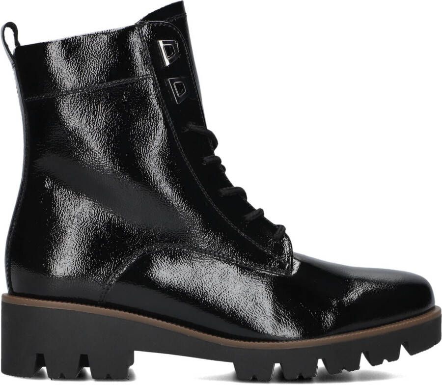 GABOR Veterboots Dames 055 Maat: 44 Materiaal: Lakleer Kleur: Zwart