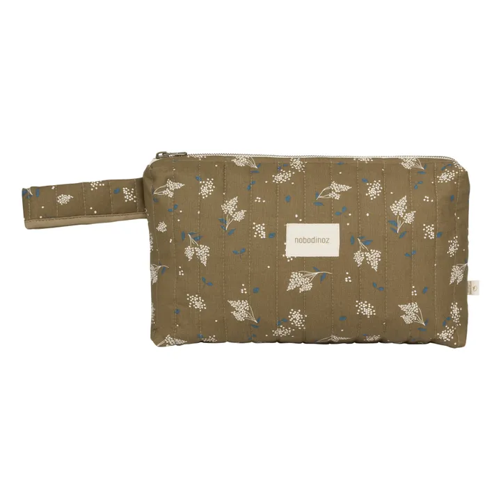 Nobodinoz Trousse de toilette Stories en coton bio | Brun